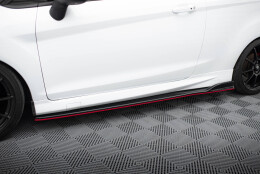 Seitenschweller Ansatz Cup Leisten V.3 passend für Ford Fiesta ST / ST-Line Mk7 schwarz Hochglanz