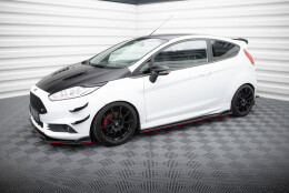 Street+ Seitenschweller Leisten V.3 passend für Ford Fiesta ST / ST-Line Mk7 schwarz Hochglanz