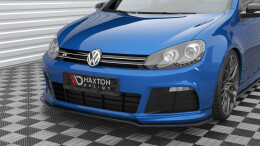 Cup Spoilerlippe Front Ansatz V.2 passend für VW Golf R Mk6 schwarz Hochglanz
