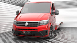 Cup Spoilerlippe Front Ansatz V.1 passend für VW Crafter Mk2 schwarz Hochglanz