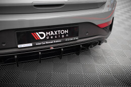 Heck Ansatz Diffusor für Hyundai I30 N Hatchback Mk3 Facelift schwarz Hochglanz