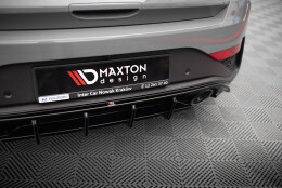 Heck Ansatz Diffusor passend für Hyundai I30 N Hatchback Mk3 Facelift schwarz Hochglanz
