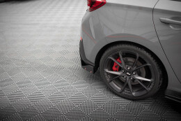 Heck Ansatz Flaps Diffusor V.4 + Flaps für Hyundai I30 N Hatchback Mk3 Facelift