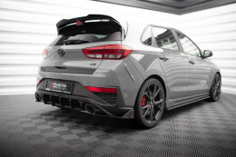 Heck Ansatz Flaps Diffusor V.4 + Flaps für Hyundai I30 N Hatchback Mk3 Facelift