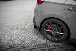 Heck Ansatz Flaps Diffusor V.4 + Flaps passend für Hyundai I30 N Hatchback Mk3 Facelift