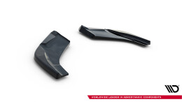 Heck Ansatz Flaps Diffusor V.5 passend für Hyundai I30 N Hatchback Mk3 Facelift schwarz Hochglanz