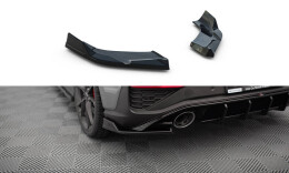 Heck Ansatz Flaps Diffusor V.6 für Hyundai I30 N Hatchback Mk3 FL schwarz Hochglanz