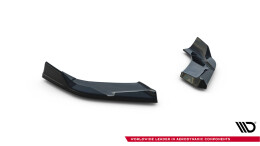Heck Ansatz Flaps Diffusor V.6 passend für Hyundai I30 N Hatchback Mk3 Facelift schwarz Hochglanz