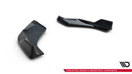 Heck Ansatz Flaps Diffusor V.6 passend für Hyundai I30 N Hatchback Mk3 Facelift schwarz Hochglanz