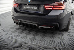 Heck Ansatz Diffusor passend für BMW 4er Coupe /...