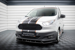 Cup Spoilerlippe Front Ansatz passend für Ford Transit Courier Mk1 schwarz Hochglanz