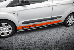 Seitenschweller Ansatz Cup Leisten passend für Ford Transit Courier Mk1 schwarz Hochglanz