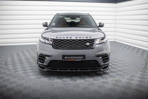 Street+ Spoilerlippe Front Ansatz passend für Land Rover Range Rover Velar R-Dynamic Mk1 schwarz Hochglanz