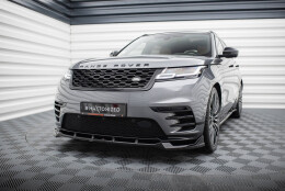 Cup Spoilerlippe Front Ansatz passend für Land Rover Range Rover Velar R-Dynamic Mk1 schwarz Hochglanz