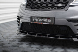 Cup Spoilerlippe Front Ansatz passend für Land Rover Range Rover Velar R-Dynamic Mk1 schwarz Hochglanz