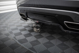 Mittlerer Cup Diffusor Heck Ansatz DTM Look passend für Land Rover Range Rover Velar R-Dynamic Mk1 schwarz Hochglanz