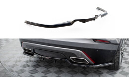 Mittlerer Cup Diffusor Heck Ansatz DTM Look passend für Land Rover Range Rover Velar R-Dynamic Mk1 schwarz Hochglanz