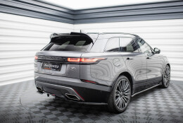 Mittlerer Cup Diffusor Heck Ansatz DTM Look passend für Land Rover Range Rover Velar R-Dynamic Mk1 schwarz Hochglanz