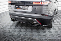 Mittlerer Cup Diffusor Heck Ansatz DTM Look passend für Land Rover Range Rover Velar R-Dynamic Mk1 schwarz Hochglanz