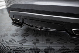 Mittlerer Cup Diffusor Heck Ansatz DTM Look passend für Land Rover Range Rover Velar R-Dynamic Mk1 schwarz Hochglanz