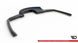 Mittlerer Cup Diffusor Heck Ansatz DTM Look passend für Land Rover Range Rover Velar R-Dynamic Mk1 schwarz Hochglanz
