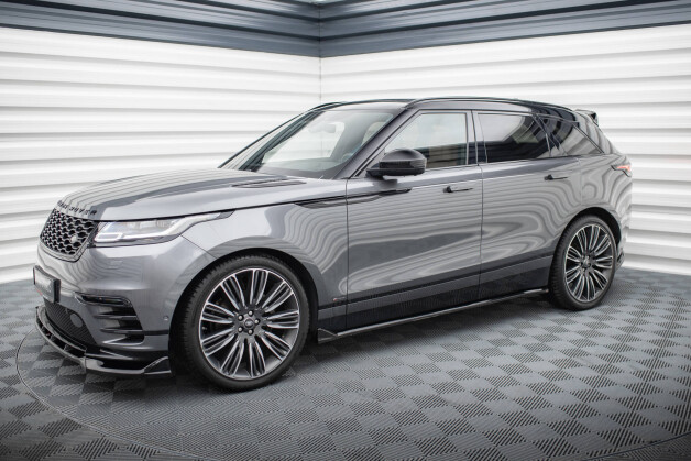 Seitenschweller Ansatz Cup Leisten passend für Land Rover Range Rover Velar R-Dynamic Mk1 schwarz Hochglanz