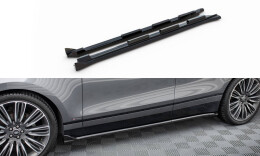 Seitenschweller Ansatz Cup Leisten passend für Land Rover Range Rover Velar R-Dynamic Mk1 schwarz Hochglanz
