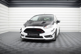 Cup Spoilerlippe Front Ansatz V.5 für Ford Fiesta ST Mk7 FL schwarz Hochglanz