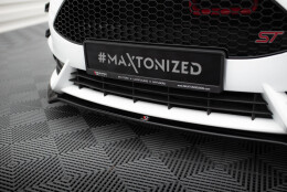 Cup Spoilerlippe Front Ansatz V.5 passend für Ford Fiesta ST Mk7 Facelift schwarz Hochglanz