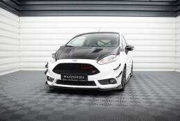 Street+ Spoilerlippe Front Ansatz V.5 passend für Ford Fiesta ST Mk7 FL schwarz Hochglanz