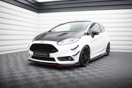 Street+ Spoilerlippe Front Ansatz V.5 passend für Ford Fiesta ST Mk7 FL schwarz Hochglanz