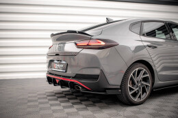 Hintere Seiten Flaps für Hyundai I30 Fastback N-Line Mk3 Facelift schwarz Hochglanz