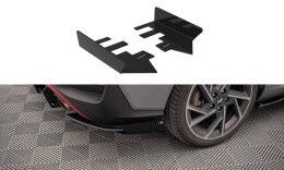 Hintere Seiten Flaps passend für Hyundai I30 Fastback N-Line Mk3 FL schwarz Hochglanz