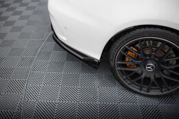 Mittlerer Cup Diffusor Heck Ansatz DTM Look für Mercedes-AMG C63 Limousine / Kombi W205 / S205 schwarz Hochglanz