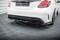 Mittlerer Cup Diffusor Heck Ansatz DTM Look passend für Mercedes-AMG C63 Limousine / Kombi W205 / S205 schwarz Hochglanz