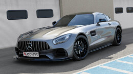 Cup Spoilerlippe Front Ansatz passend für Mercedes-AMG GT S C190 Facelift schwarz Hochglanz