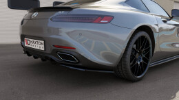 Heck Ansatz Flaps Diffusor passend für Mercedes-AMG GT / GT S C190 Facelift schwarz Hochglanz