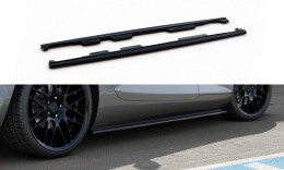 Seitenschweller Ansatz Cup Leisten für Mercedes-AMG GT / GT S C190 Facelift schwarz Hochglanz