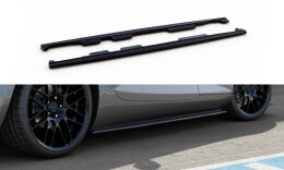 Seitenschweller Ansatz Cup Leisten passend für Mercedes-AMG GT / GT S C190 Facelift schwarz Hochglanz