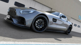 Seitenschweller Ansatz Cup Leisten passend für Mercedes-AMG GT / GT S C190 Facelift schwarz Hochglanz