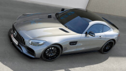 Seitenschweller Ansatz Cup Leisten passend für Mercedes-AMG GT / GT S C190 Facelift schwarz Hochglanz