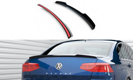 Heck Spoiler Aufsatz Abrisskante für VW Passat Limo R-Line Mk8 schwarz Hochglanz