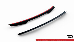 Heck Spoiler Aufsatz Abrisskante passend für VW Passat Limousine R-Line Mk8 schwarz Hochglanz