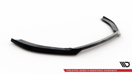Cup Spoilerlippe Front Ansatz V.5 passend für Audi RS3 Limousine 8V Facelift schwarz Hochglanz