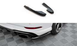 Heck Ansatz Flaps Diffusor V.2 passend für Audi RS3 Limousine 8V Facelift schwarz Hochglanz