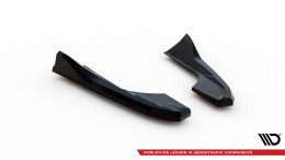 Heck Ansatz Flaps Diffusor V.3 passend für Audi RS3 Limousine 8V Facelift schwarz Hochglanz