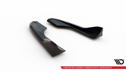 Heck Ansatz Flaps Diffusor V.3 passend für Audi RS3 Limousine 8V Facelift schwarz Hochglanz
