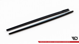 Seitenschweller Ansatz Cup Leisten V.2 für Audi RS3 Limousine 8V Facelift schwarz Hochglanz