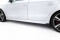 Seitenschweller Ansatz Cup Leisten V.3 passend für Audi RS3 Limousine 8V Facelift schwarz Hochglanz
