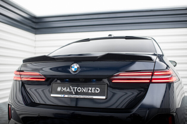 Heck Spoiler Aufsatz Abrisskante 3D für BMW 5er M-Paket G60 schwarz Hochglanz